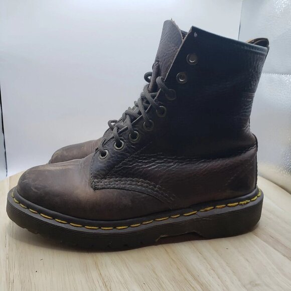 Dr. Martens Doc’s Boots 1460 Pascal leather Women’s Size US 5 brown - Picture 3 of 9